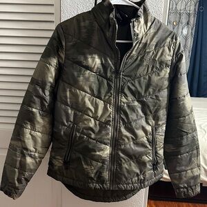 The North Face Women's Olive Camouflage Puffer Jacket